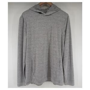 01.Algo Performance Hoodie Quick Dry Long Sleeve Pullover Tall Medium Gray SPF40